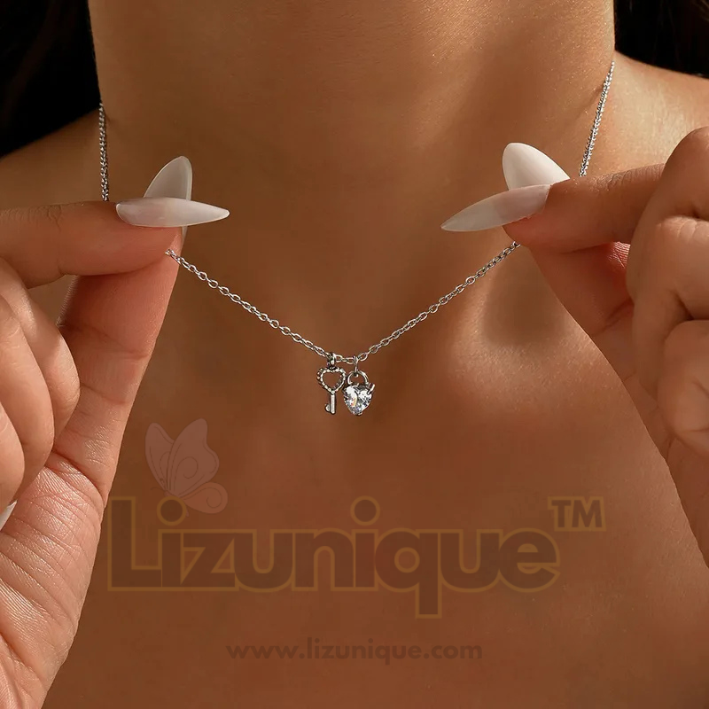 Кључ за срце женски ланац