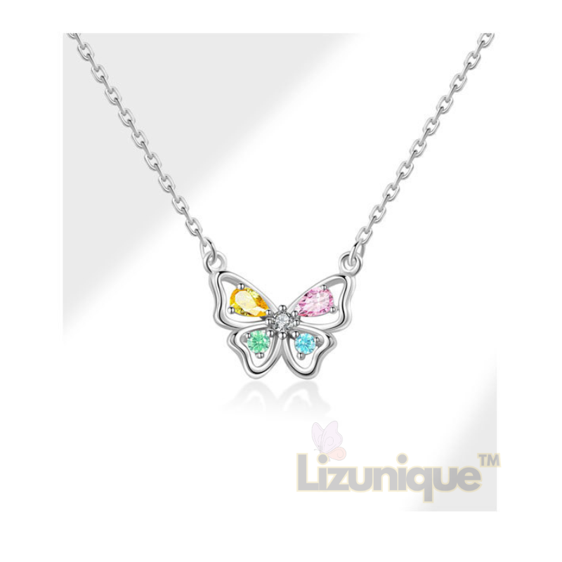 925 стерлинг сребро Lizunique™ сет лептир (ограничен број комада)